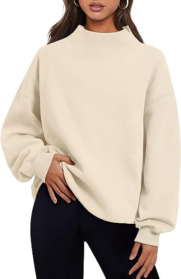 Jersey Sudadera Color Sólido Tops Sueltos Cuello Redondo Sudadera Con Capucha Mujer Ropa Gruesa