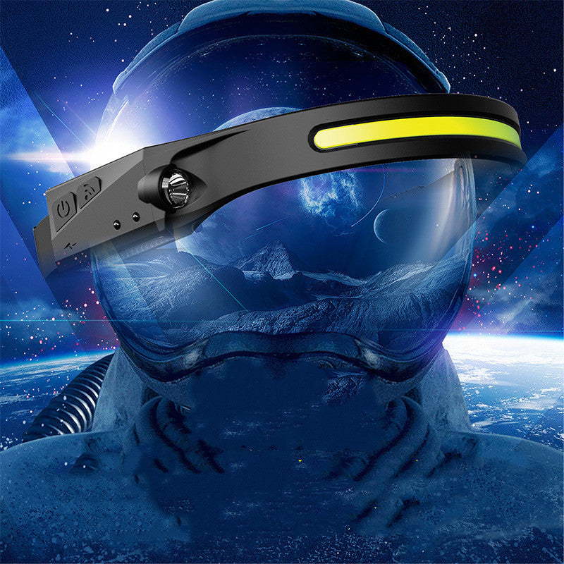 COB LED Induction Riding Headlamp Flashlight USB Rechargeable Waterproof Camping Headlight With All Perspectives Hunting Light - Here2Save