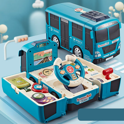 Educational Simulation Simulation Driving Toy Deformed Bus