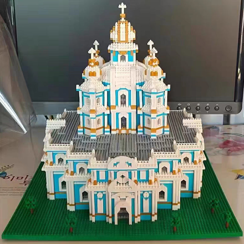 World Architecture Smolny Cathedral Church Monastery DIY Mini