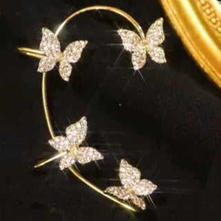 Fashion Earring Butterfly Ear Clip And Ear Hook Jewelry - Here2Save