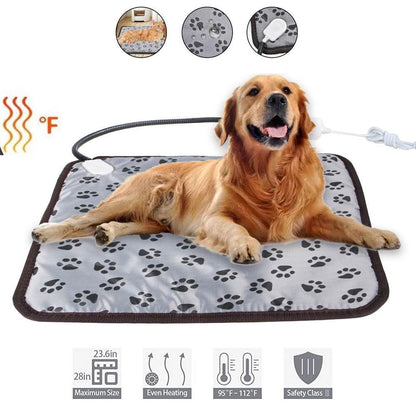 Pet Heating Pad For Dog Cat Heat Mat Indoor Electric Waterproof Dog Heated Pad With Chew Resistant Cord Winter Pet Blanket Warmer - Here2Save
