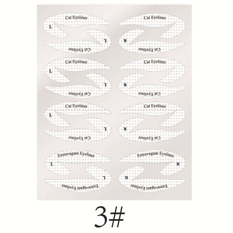 New Eyeshadow Eyeliner Makeup Template Sticker - Here2Save