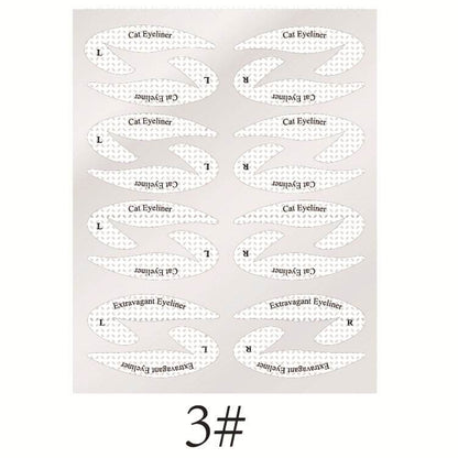 New Eyeshadow Eyeliner Makeup Template Sticker - Here2Save