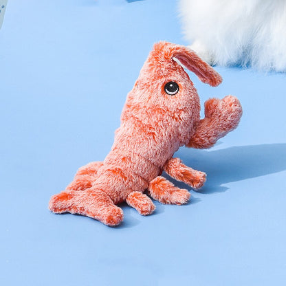 Pet Toys Electric Jumping Shrimp USB Charging Simulation Lobster Funny Cat Plush Pets Toy - Here2Save