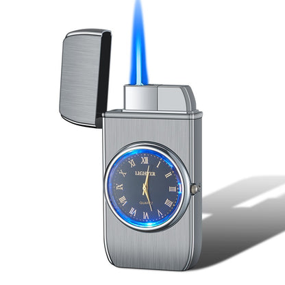 Personalized Creative Multifunctional Electronic Watch Cigarette Lighter-in-one Body Multi-purpose LED Flashing Lamp Gift Lighter - Here2Save