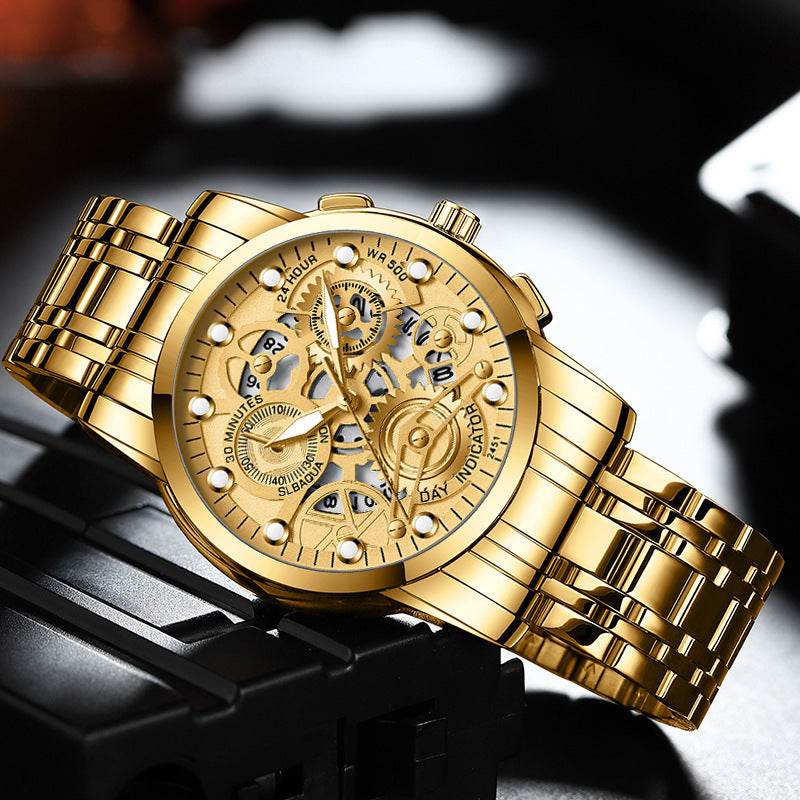 Men's Hollow Non-mechanical Business Watch - Here2Save