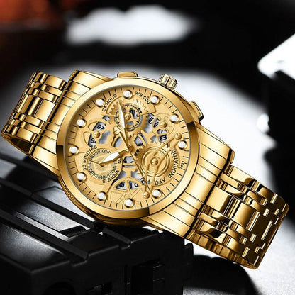 Men's Hollow Non-mechanical Business Watch - Here2Save