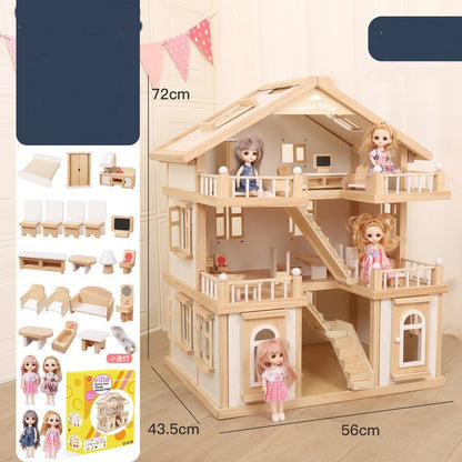 Wooden Children's Replica House Toy