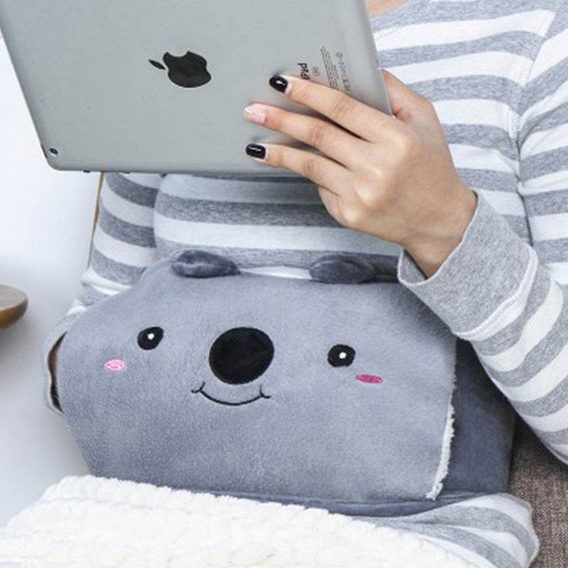 Plush Waist Cover Winter Belly Warmer With Hot Water Bottle - Here2Save