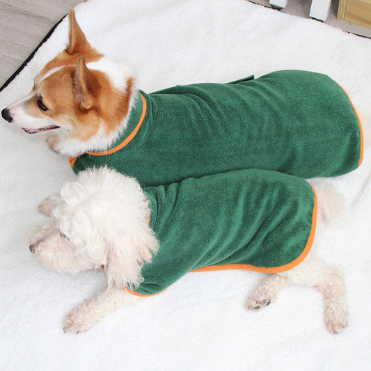 Absorbent Pet Bathrobe With Waist-wrapped Microfiber - Here2Save