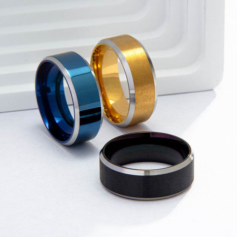 Simple Shape Men's Stainless Steel Ring - Here2Save