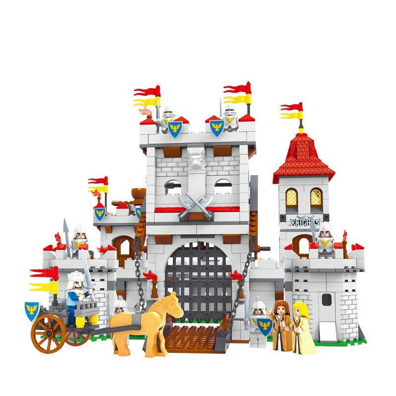 Assemble Ancient Castle Building Block In Educational Plastic