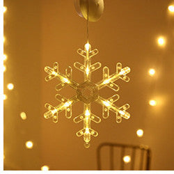 Guirnalda de luces LED navideñas con forma de estrella, cortina de luces para interior, dormitorio, decoración de fiesta en casa, muñeco de nieve, árbol de Navidad, luces navideñas