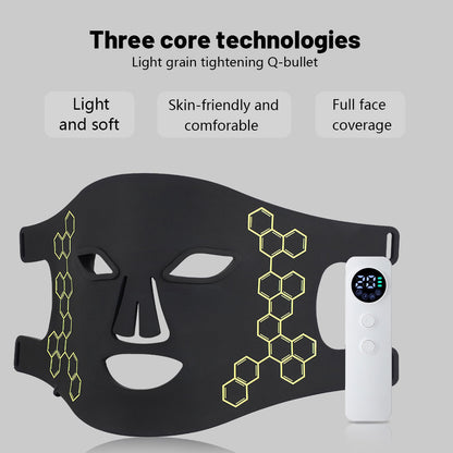 Aparato de belleza de fototerapia de silicona facial para el hogar LED