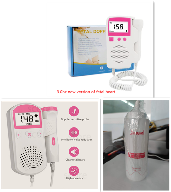 Fetal Heart Rate Monitor Home Pregnancy Baby Fetal Sound Heart Rate Detector - Here2Save