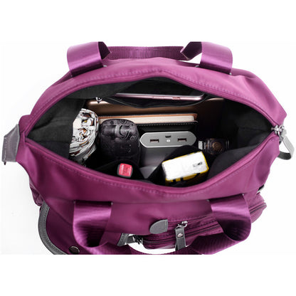 Bolso de hombro multibolsillo de gran capacidad para mujer, bolsos impermeables de nailon, bandoleras cruzadas informales para ir al trabajo