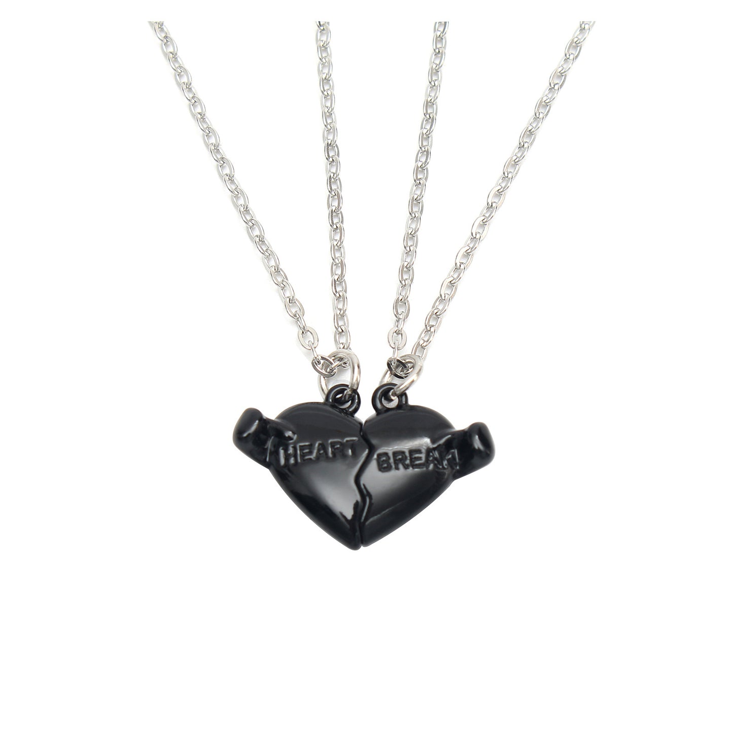 Holding Heart Magnet Pendant Couple Necklace For Love