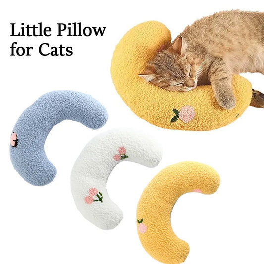 Almohada pequeña para gatos, Protector de cuello a la moda, sueño profundo, almohada en forma de U para cachorros, almohada para mascotas, reposacabezas para gatitos, almohada para dormir para perros, productos para mascotas