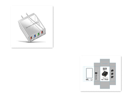 USB Charger Quick Charge 3.0 4 Phone Adapter For Tablet Portable Wall Mobile Charger Fast Charger - Here2Save