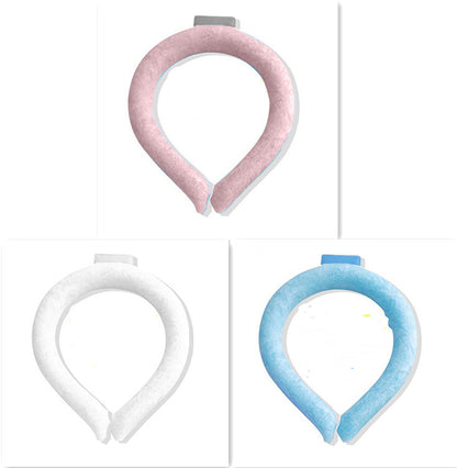 Neck Cooling Ring Ice Cushion Tube Heatstroke Prevention Cooling Tube Ice Reusable Neck Cooler Summer Equipments