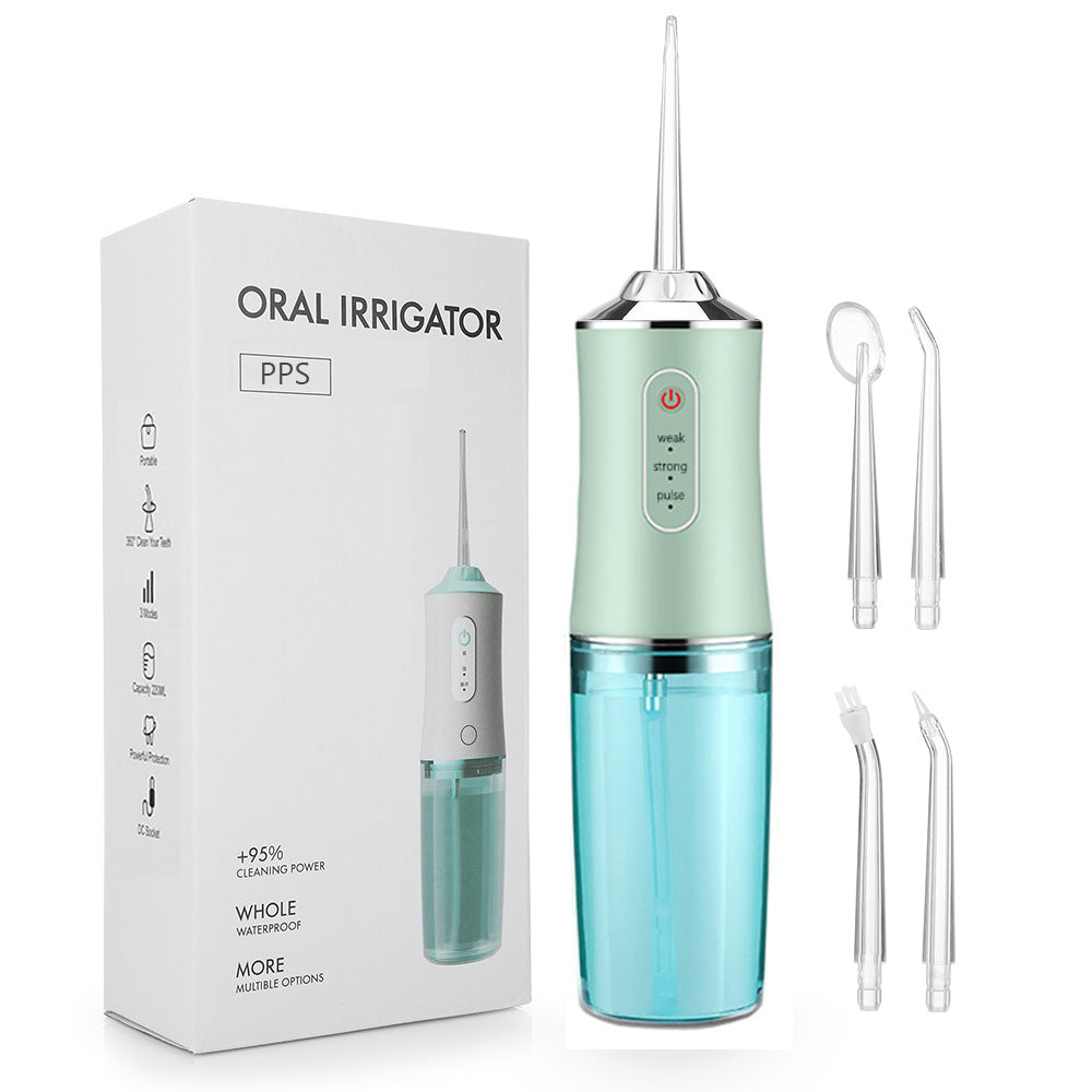 Irrigador dental eléctrico portátil de 220 ml de 3 velocidades para el hogar