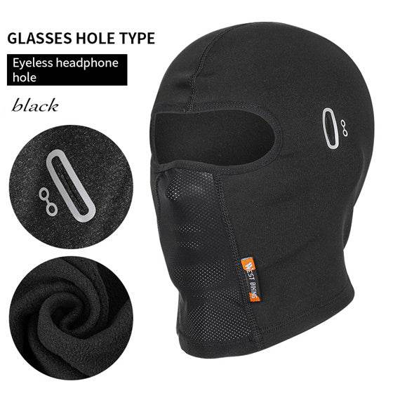 Ski Fleece With Glasses Hole Motorcycle Headgear Bicycle Mask - Here2Save