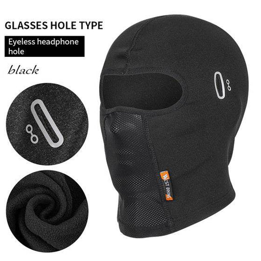 Ski Fleece With Glasses Hole Motorcycle Headgear Bicycle Mask - Here2Save