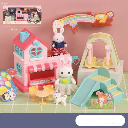 Bunny Bedroom Kitchen Girl Doll Cake Play House Children's Toys - Here2Save