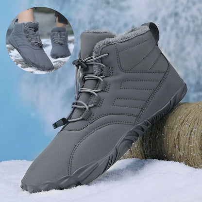 Zapatos de algodón para deportes al aire libre para hombres y mujeres, botas antideslizantes cálidas de invierno, zapatos gruesos antideslizantes resistentes al desgaste para parejas