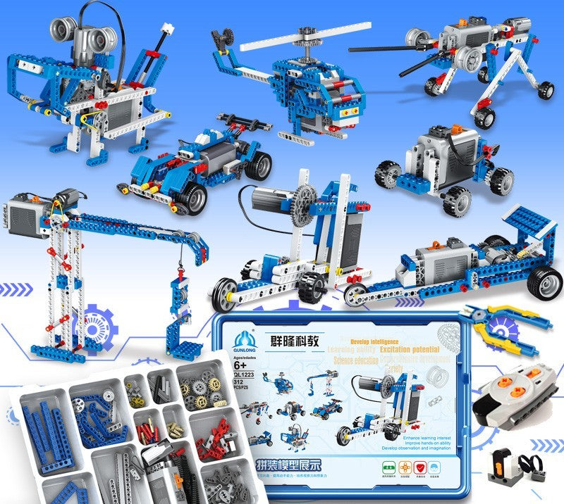 Children's Programmable Robot Set Science Educational Puzzle Building Blocks