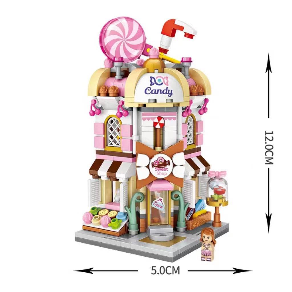 Street View Children's Small Particle Assembling Building Blocks Educational Toys - Here2Save