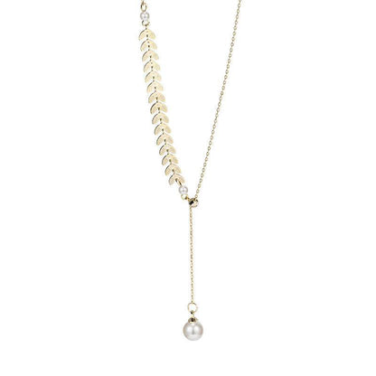 Special-interest Design Wheat Pearl Necklace Earring Bracelet Set - Here2Save