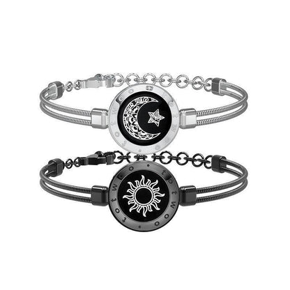 Sun-Moon Smart Sensing Couple Bracelet - Here2Save