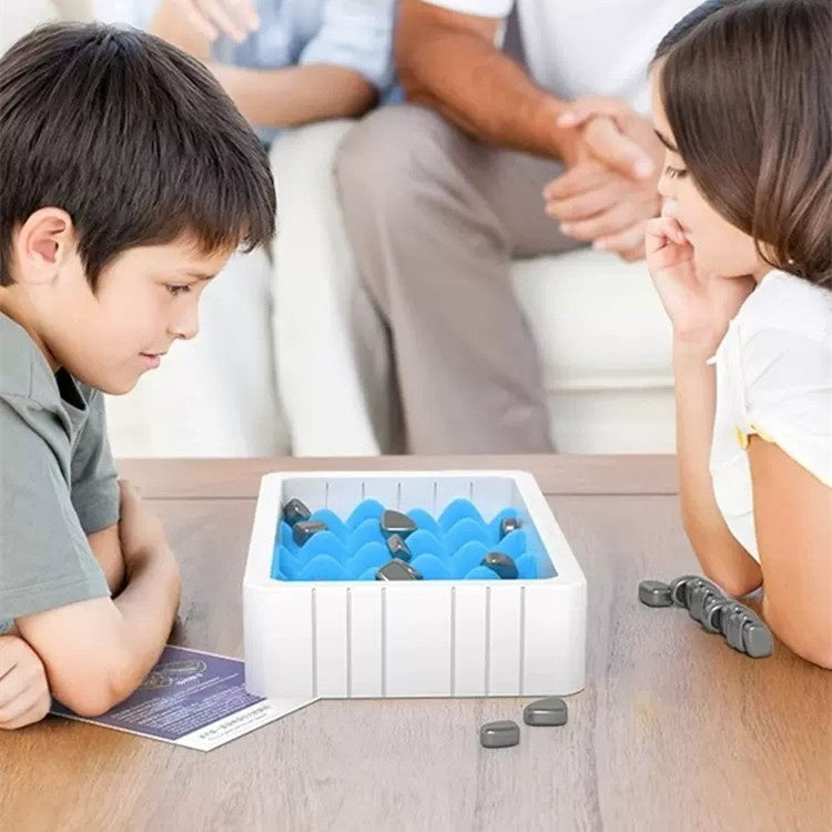 Juego de ajedrez magnético, juego de mesa de piedra magnética, juguete para niños, juego de batalla educativo, regalo de Navidad