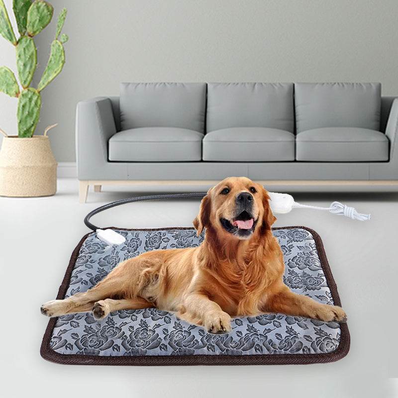 Pet Heating Pad For Dog Cat Heat Mat Indoor Electric Waterproof Dog Heated Pad With Chew Resistant Cord Winter Pet Blanket Warmer - Here2Save