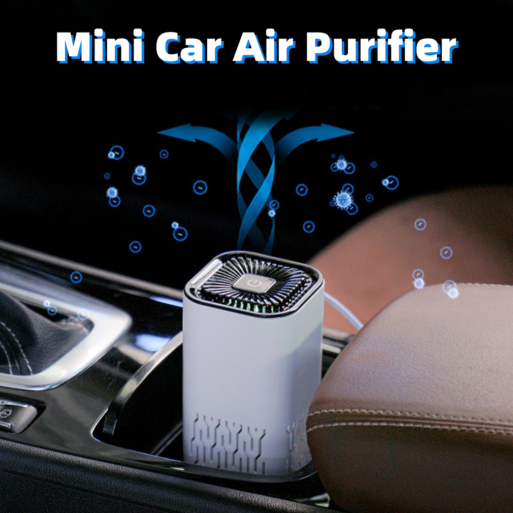 Car Air Purifier Portable Negative Ion Generator Remove Formaldehyde Dust Smoke Air Freshen Washer For Home Car - Here2Save