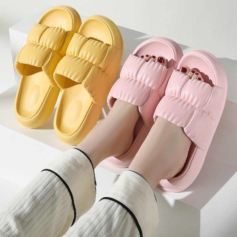 Women Home Shoes Bathroom Slippers Soft Sole Slides Summer Beach Shoes - Here2Save