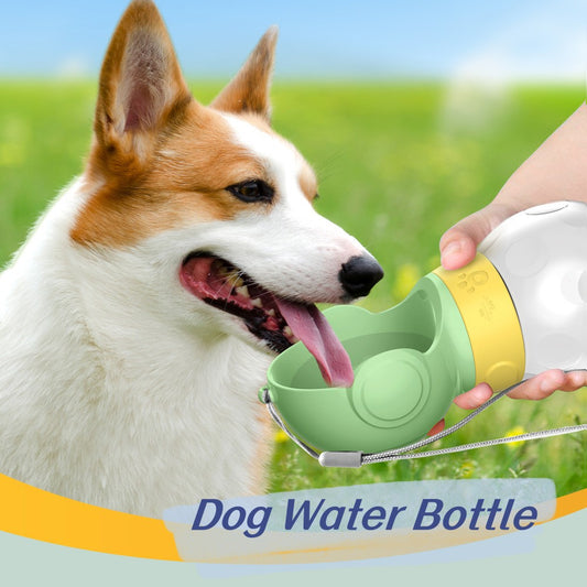 Dog Water Bottle Portable Travel Pet Drinker Leak Proof Dog Bowl Food Cat Fountain Outdoor Walking Drinking Bottle Dogs Feeder - Here2Save