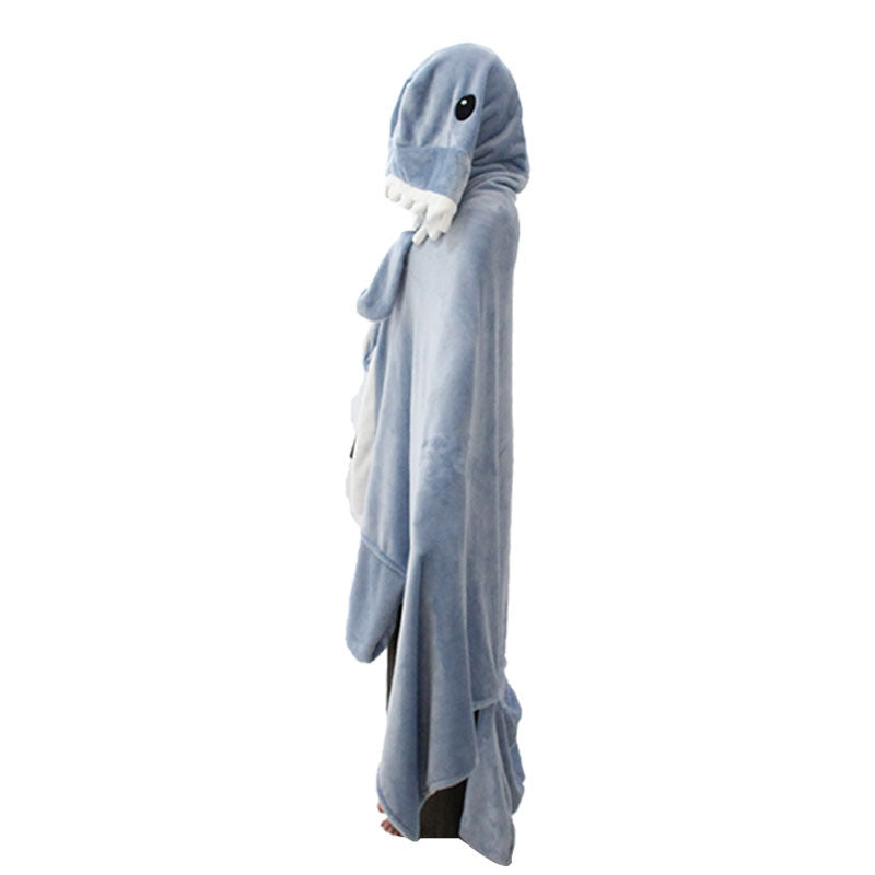 Cute Shark Sleeping Bag Shawl Cape Home