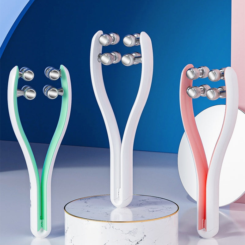 Micro-current Double-sided Three-dimensional Roller Face Slimming Beauty Instrument