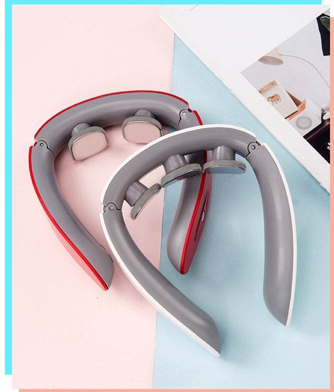 Neck Massager Head Relax Muscle Vibration Massage USB Charging Electric Therapy Cervical Relief Pain Health Care Tool - Here2Save