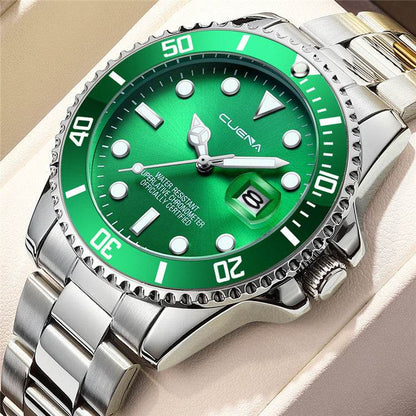 Quartz Watch Steel Band Calendar Fashion - Here2Save