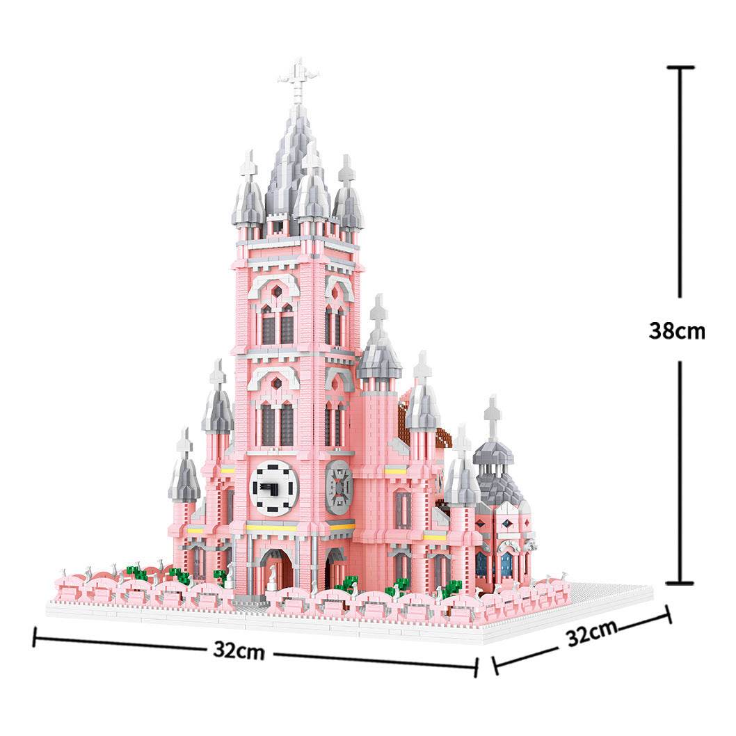 Red Church Model Decompression Building Blocks Educational Toys - Here2Save