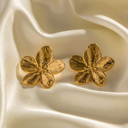 Allysa Flower Gold Earrings