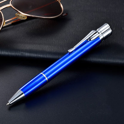 Creative Metal Signature Pen Lighter Windproof Gas Inflatable Jet Lighter Mini Portable Business Birthday Gift Men - Here2Save