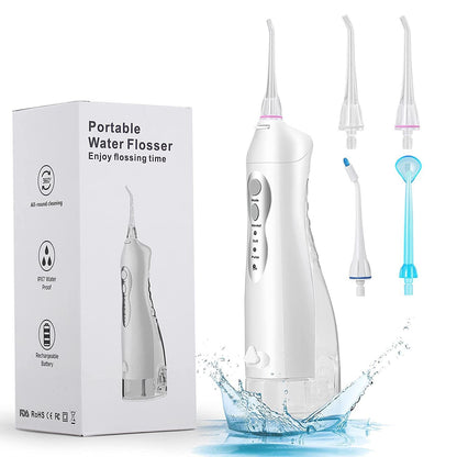 Irrigador dental eléctrico portátil de 220 ml de 3 velocidades para el hogar