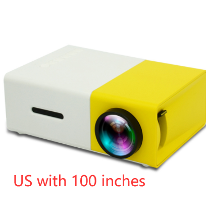 Proyector portátil 3D Hd Led cine en casa cine compatible con HDMI proyector de Audio Usb Yg300 Mini proyector