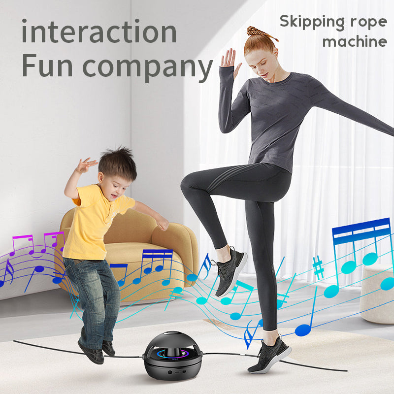 Smart Rope Skipping Machine Smart Jump Rope Machine 10-level Speed Adjustment Led Seven-color Light Wireless Music Function - Here2Save