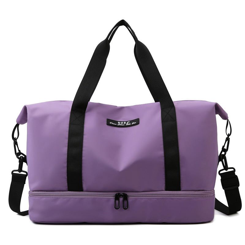 Bolso de viaje de gran capacidad con compartimento para zapatos, portátil, deportivo, gimnasio, Fitness, bolso de hombro impermeable, bolso de noche para fin de semana para mujer